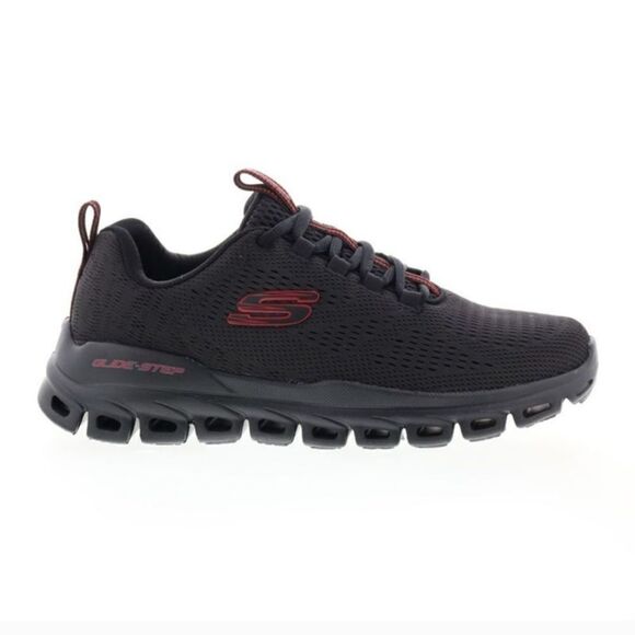 Skechers Men\'s Black Glide-Step Fasten Up Black Shoes Sz 8 main image 8